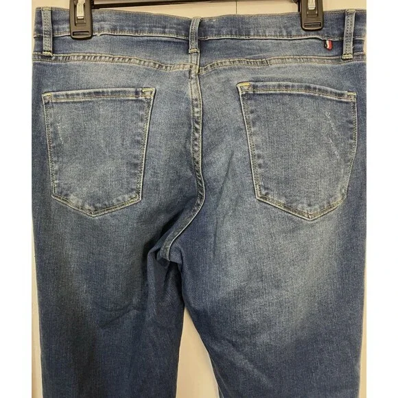 Tommy Hilfiger Womens Greenwich Skinny Mid Rise Stretch Blue Jeans  Size 10 - Picture 7 of 8